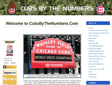 Tablet Screenshot of cubsbythenumbers.com
